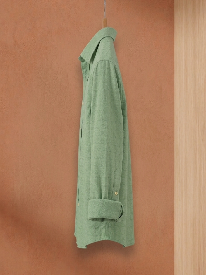 Sage Textured Overshirt