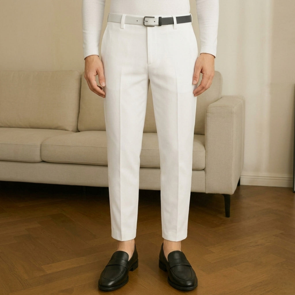 The Alabaster Tailored Ankle Trouser