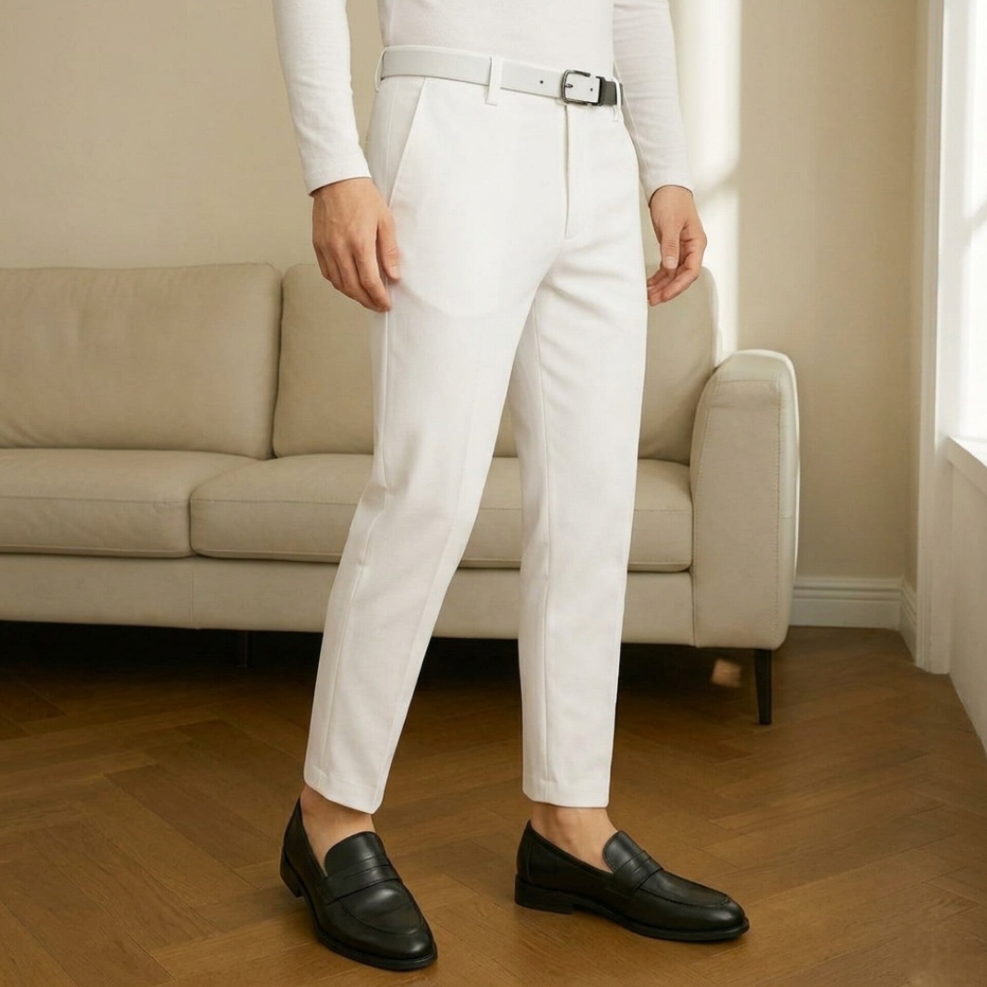 The Alabaster Tailored Ankle Trouser