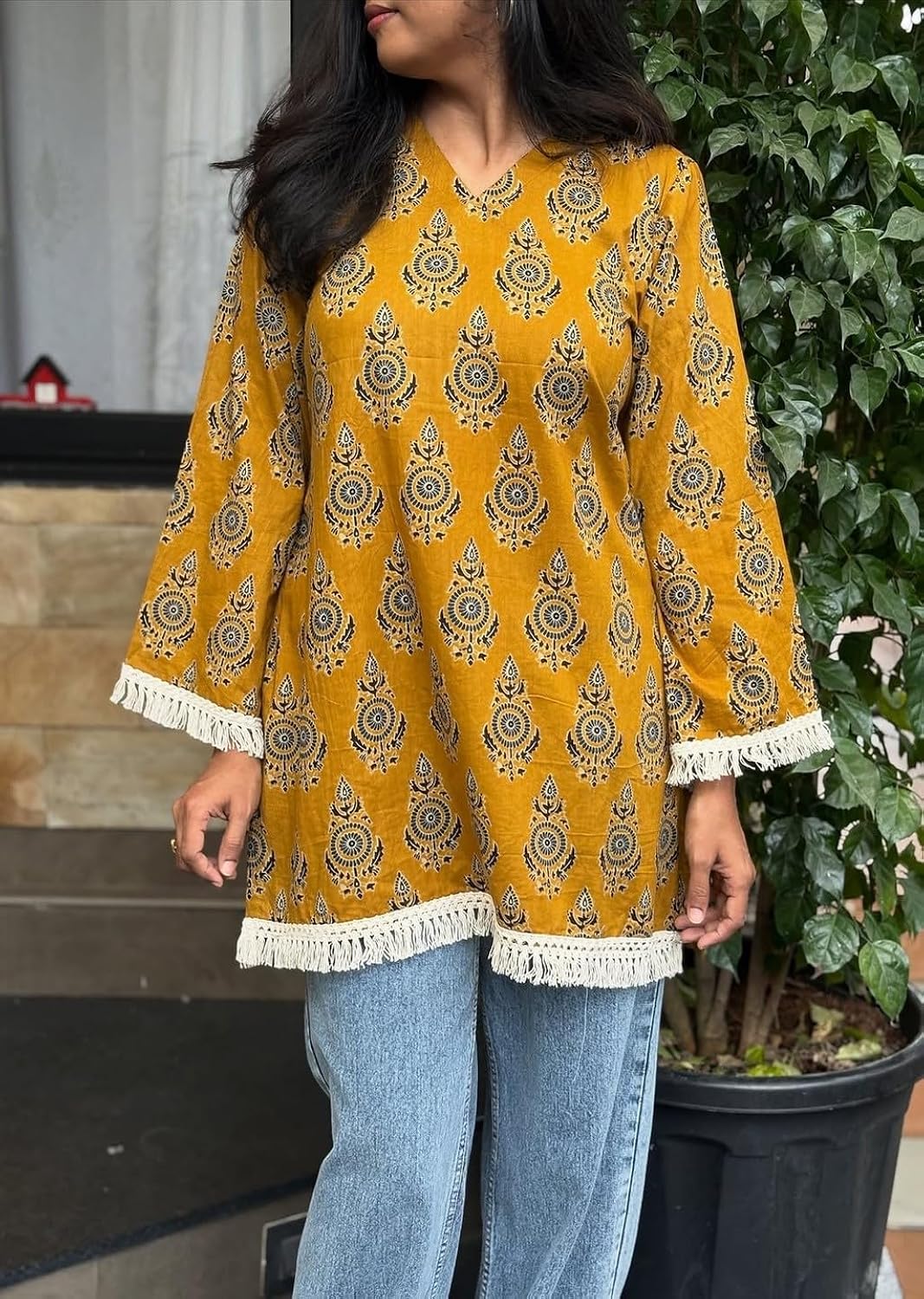 Rayvo Printed Kurti Straight Short Kurti