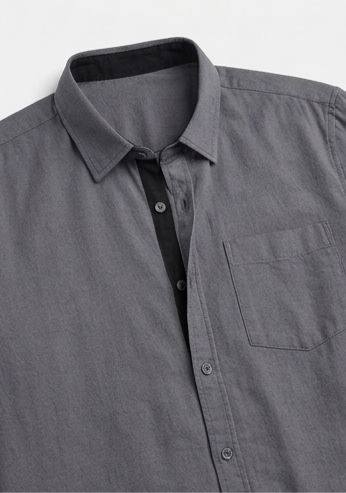 Slate Edge Casual Shirt