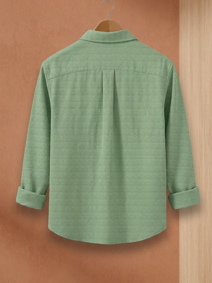 Sage Textured Overshirt