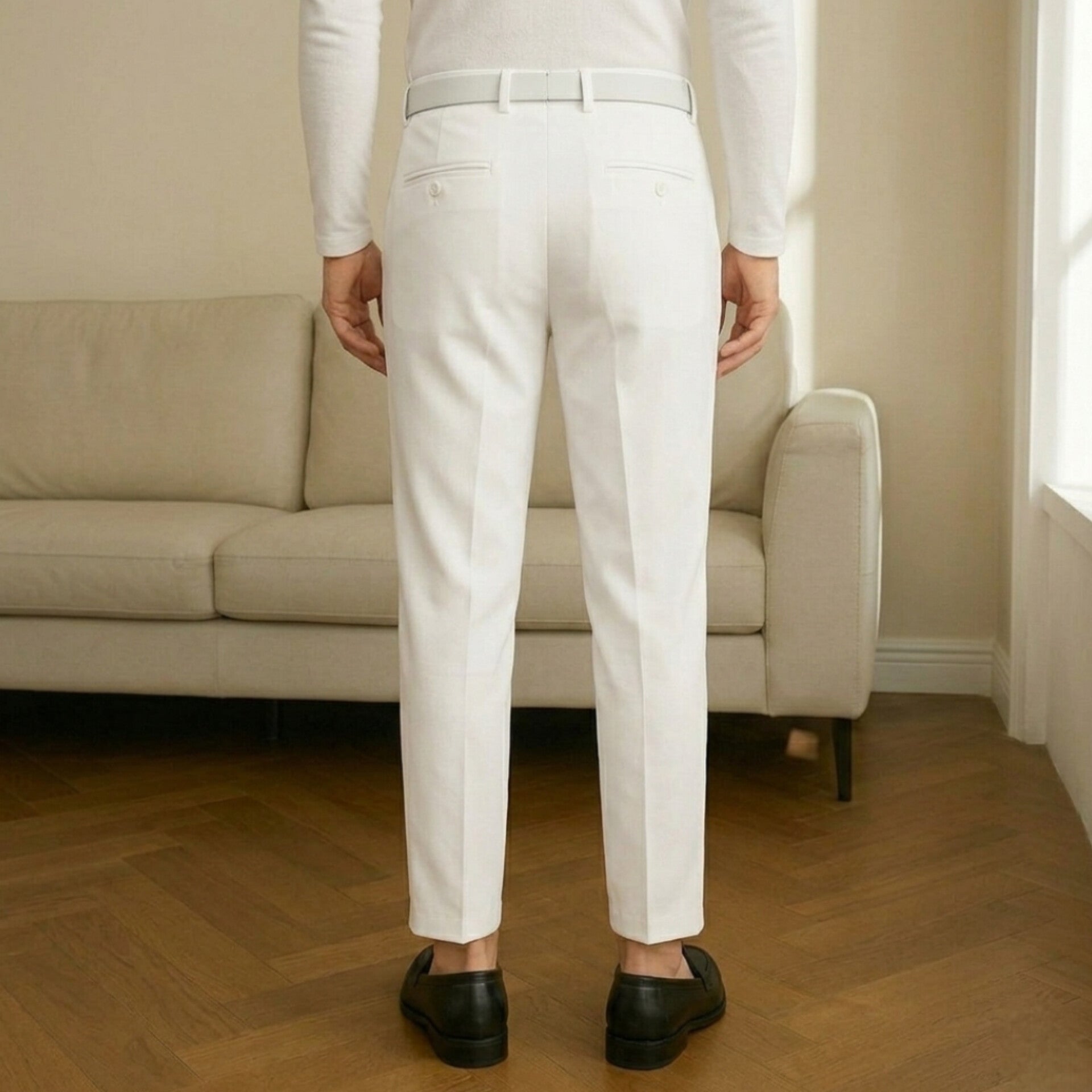 The Alabaster Tailored Ankle Trouser