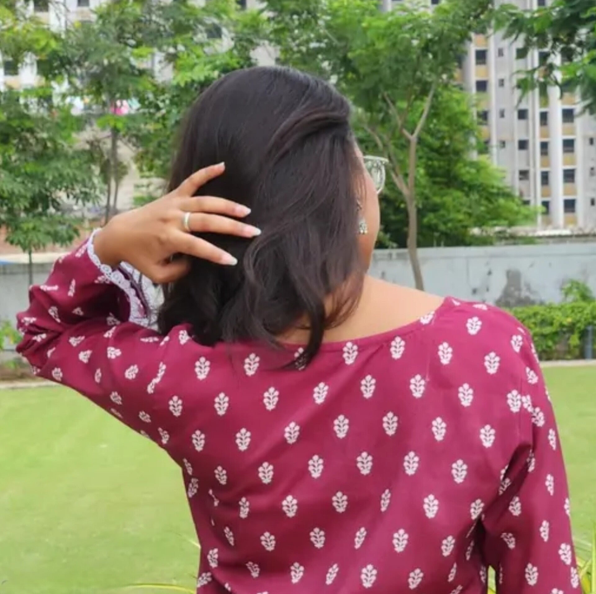 Pink Ethnic Casual Top